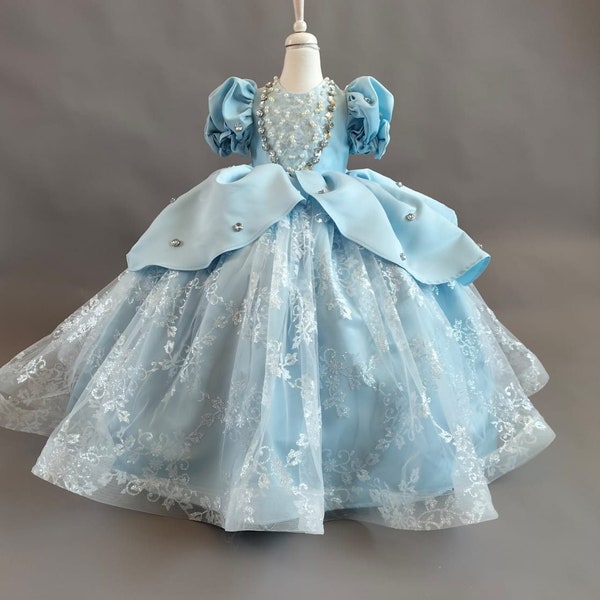 Cinderella Dress Toddler, Princess Dress for Girls, Cinderella Dress for Girls, Cinderella Costume, Cinderella Party Dress