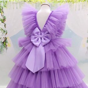 Lavender Flower Girl Dress, Lavender Toddler Dress, Lilac Flower Girl Dress, Lilac Toddler Dress, Lilac Baby Dress, Llilac Tulle Dress Girl image 1