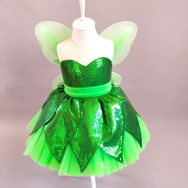 Tinkerbell Costumes for Toddlers, Tinkerbell Baby Dress, Tinkerbell Baby Costume, Tinkerbell Outfit for Toddler, Tinkerbell Birthday Party