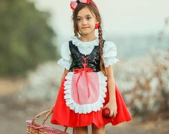 Red Riding Hood Costume: Toddler Dress & Cape - Special Occasion Outfit