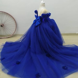 Royal Blue Dress for Little Girl Flower Girl Dress Blue - Etsy