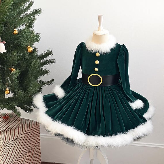 velvet green christmas dress Emerald Green Velvet Dress Women Christmas Prom Party Long Bridesmaid Dress