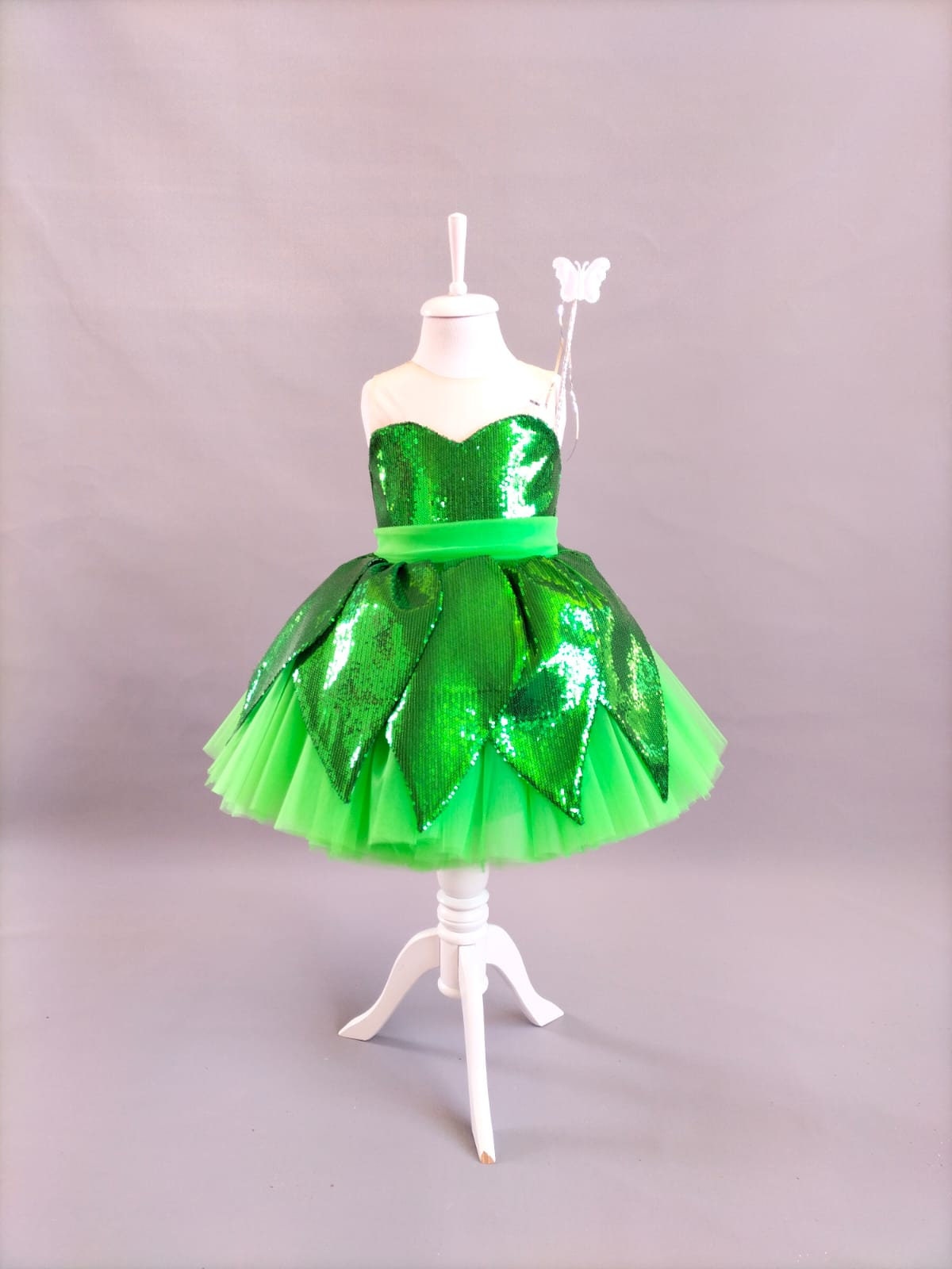Tinkerbell Costume: Sequin Fairy Dress for Toddlers - Etsy