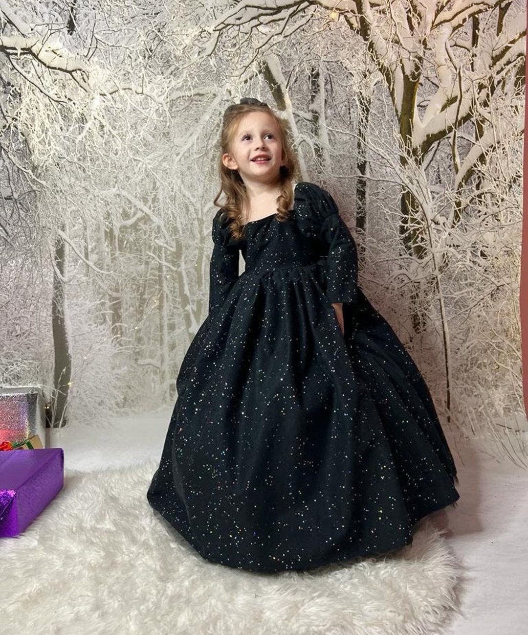 Women's Elegant Ball Gown Off The Shoulder Puffy Sleeve Prom Dresses Tulle Princess  Gowns Black UK6 : Amazon.co.uk: Fashion