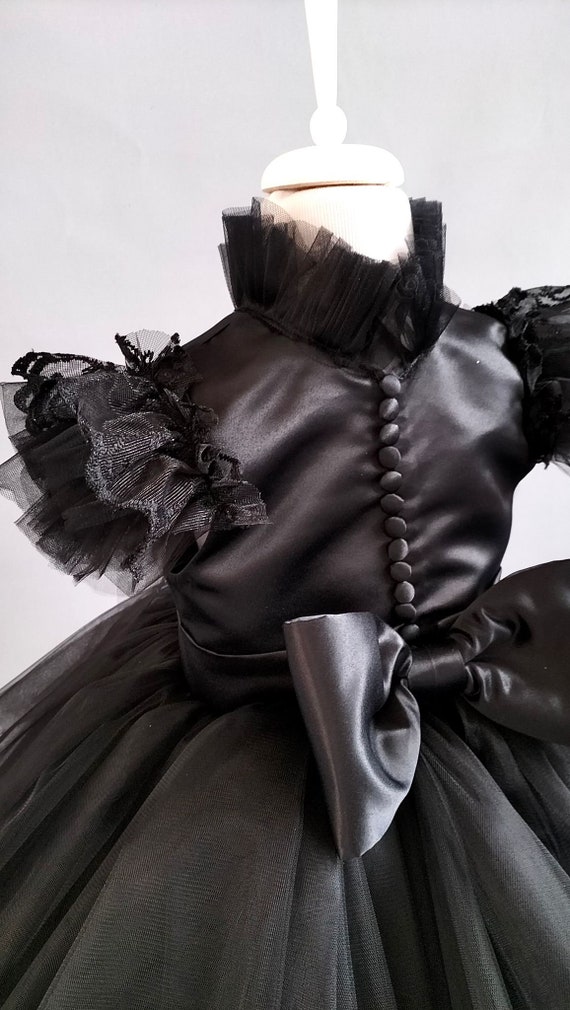 Mercredi Addams Cosplay Pour Costume Fille 2023 Nouveaux Vestidos