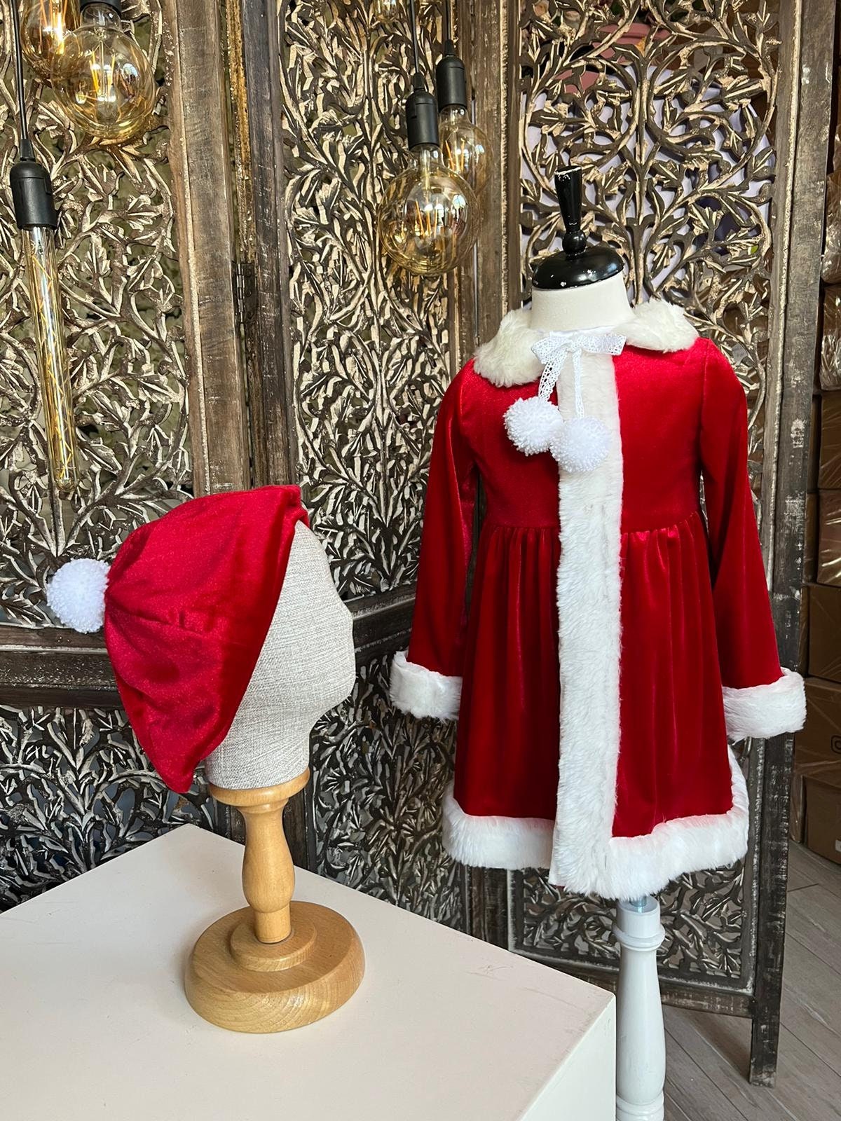 Baby girl santa dress new arrivals