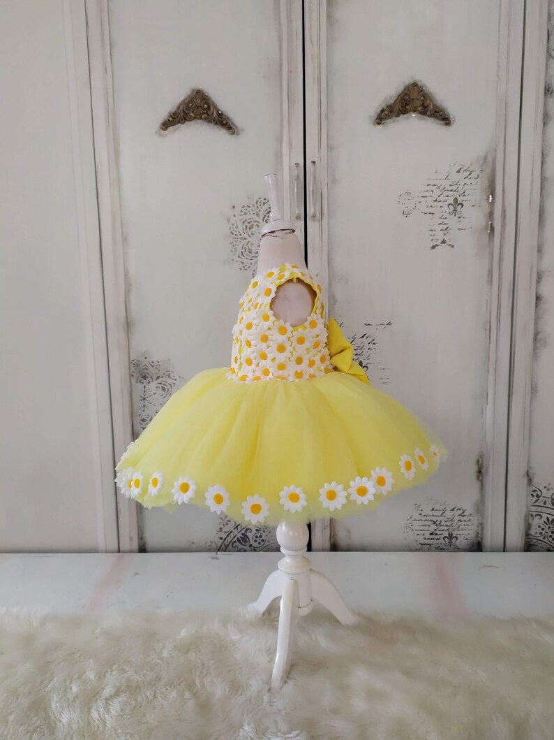 Daisy Yellow Dress Baby Daisy Dress 1st Birthday Spring Etsy