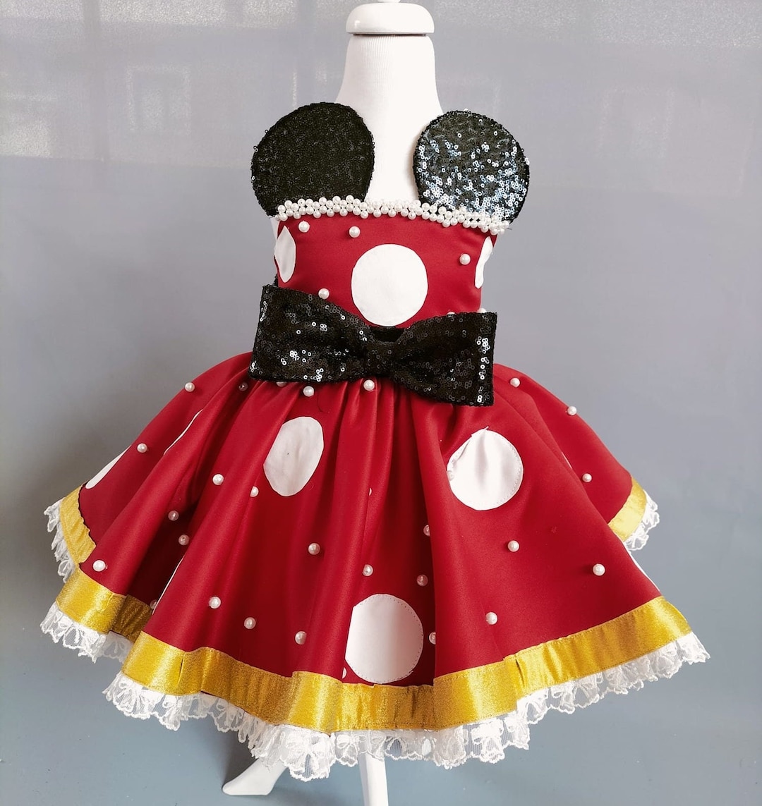 minnie mouse glitter dress Pink Sparkly Minnie Mouse Style Tutu Dress
