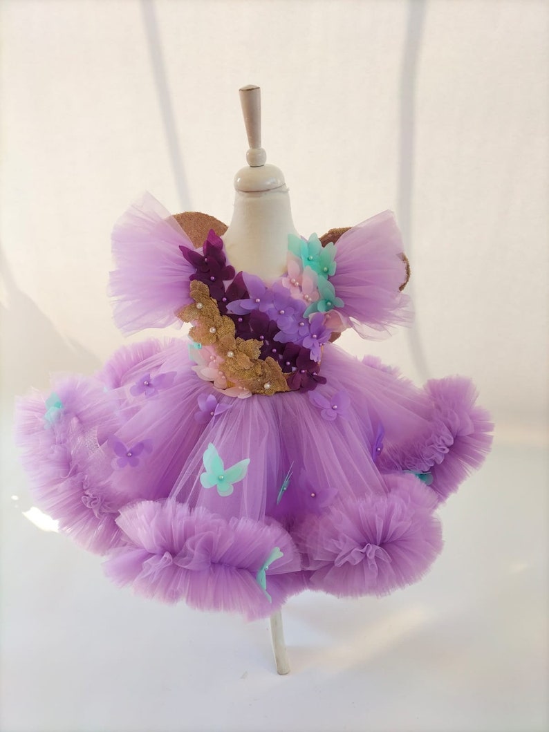 Butterfly Dress Baby Girl Butterfly Dress Toddler Birthday Etsy