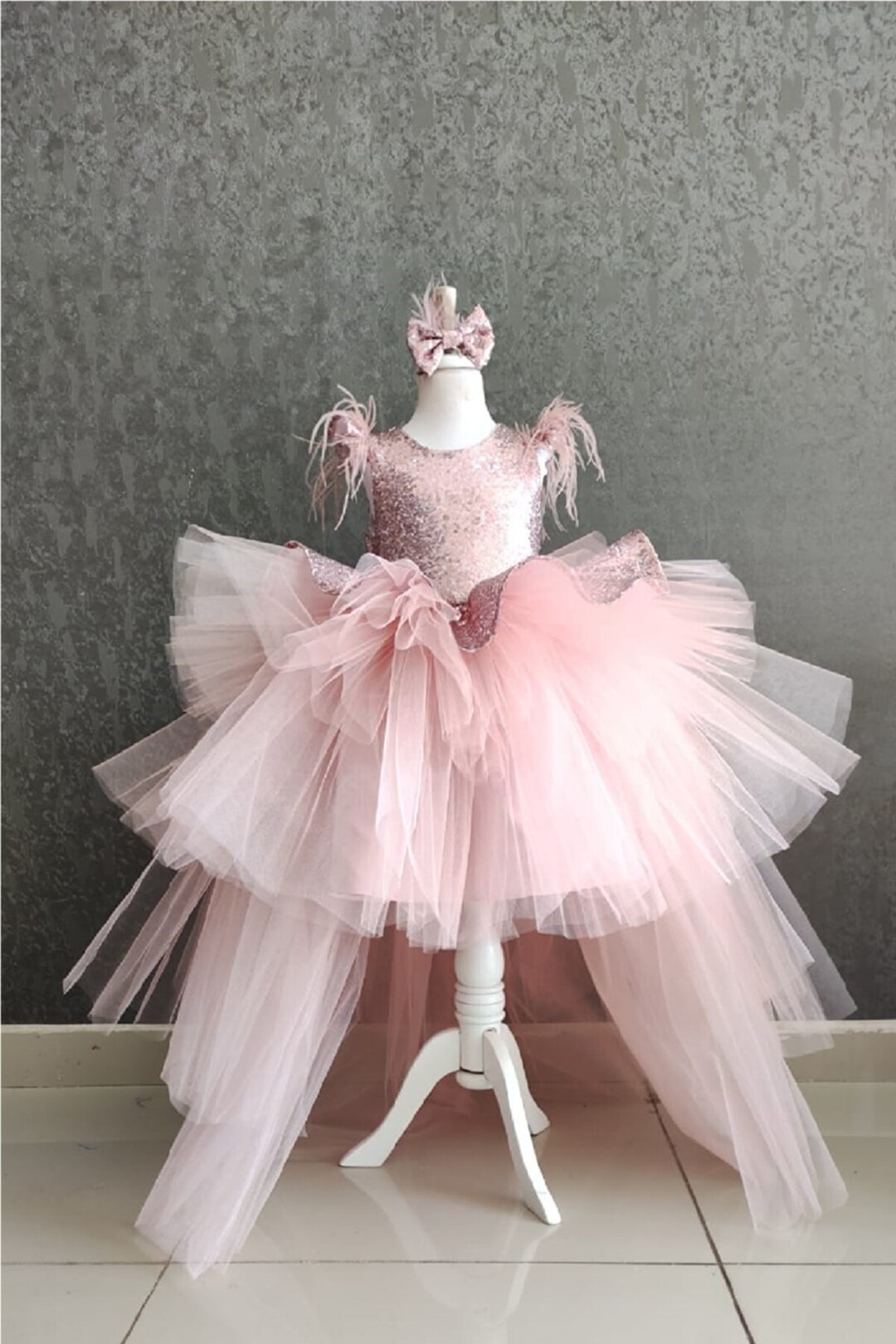 Blush pink tutu dress deals