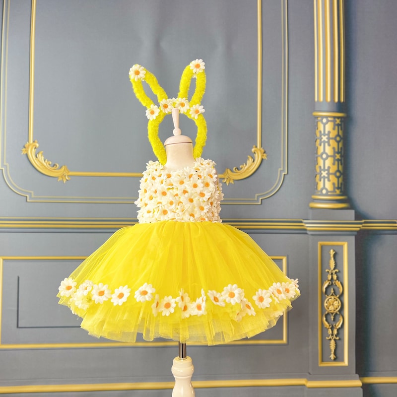 Baby Girl Daisy Dress - Etsy
