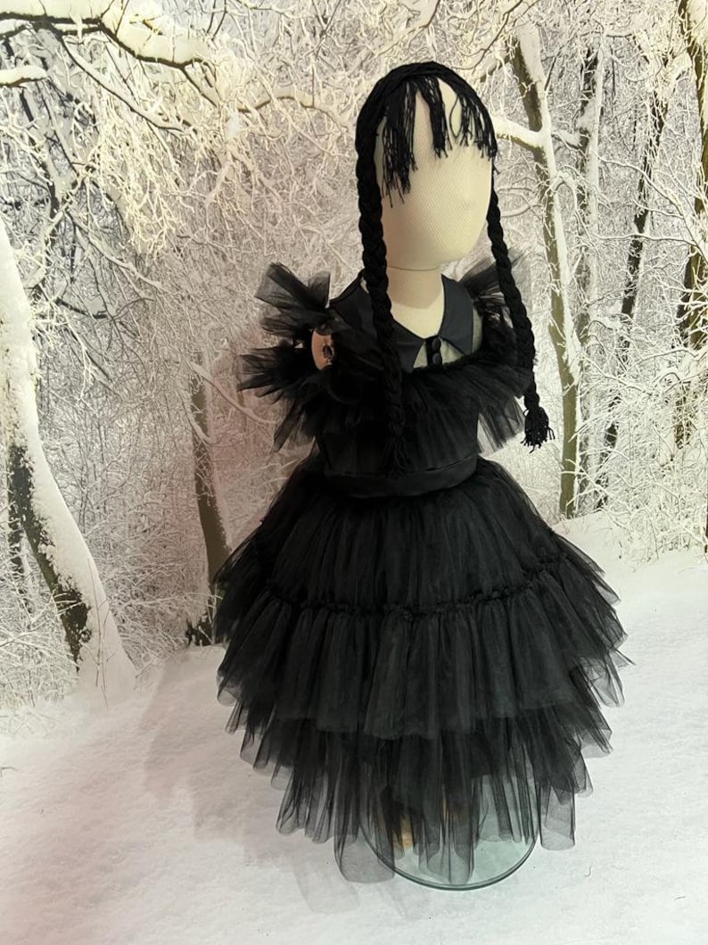 Wednesday Addams Dress Wednesday Addams Rave'n Dance Etsy Sweden