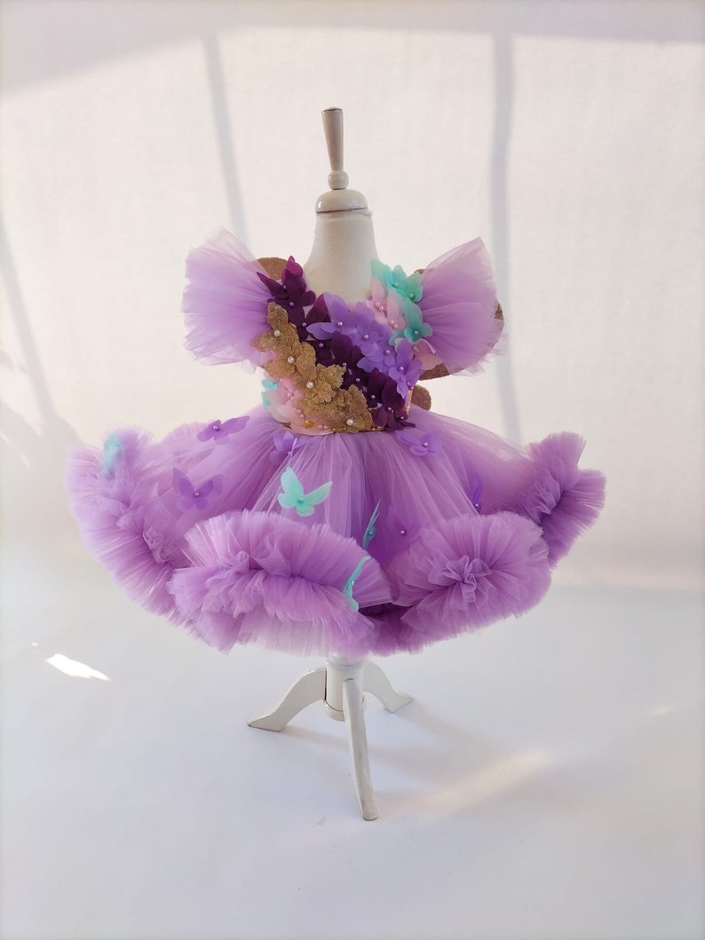 Butterfly Dress Baby Girl Butterfly Dress Toddler Birthday Etsy