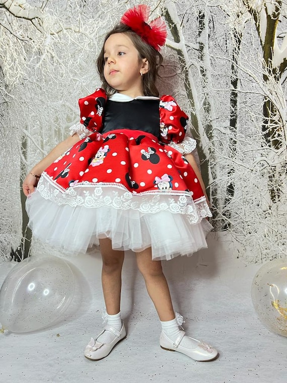 Minnie Mouse Dress for Baby – Red