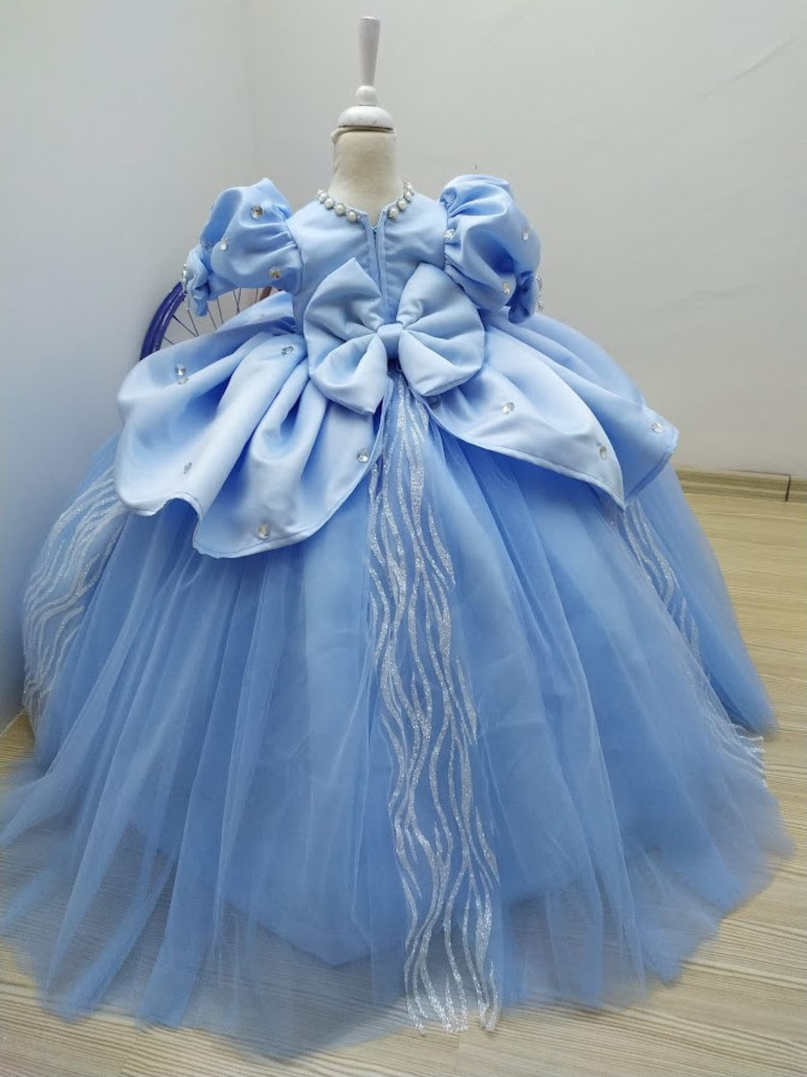 Blue Princess Costume Girls Princess Dress Toddler Princess Etsy