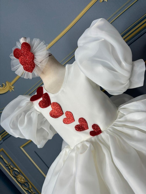 Valentine's Day Tutu Dress: Sequin Heart Birthday Outfit