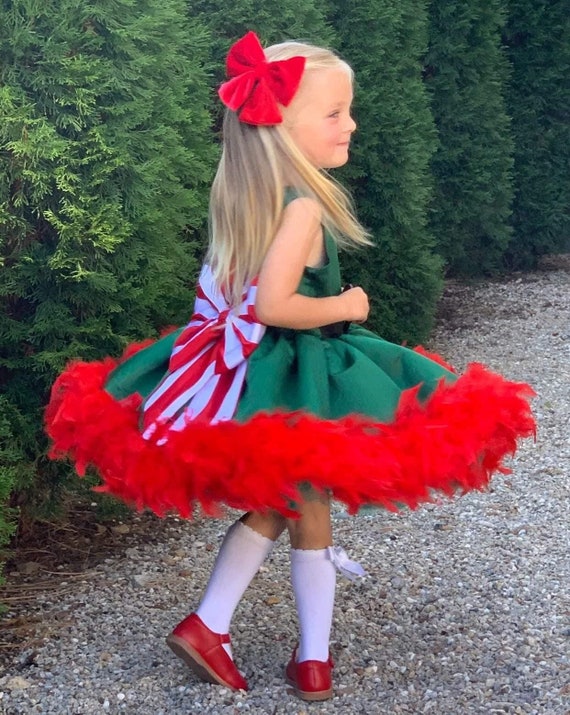 Santa Girl Costume Kids Red White Santa Girl Costume Kids Red White