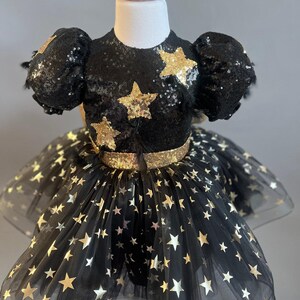 Black And Gold Girl Tutu Birthday Dress Star Dress Toddler Luxury Il 300x300.4529235584 Bznw