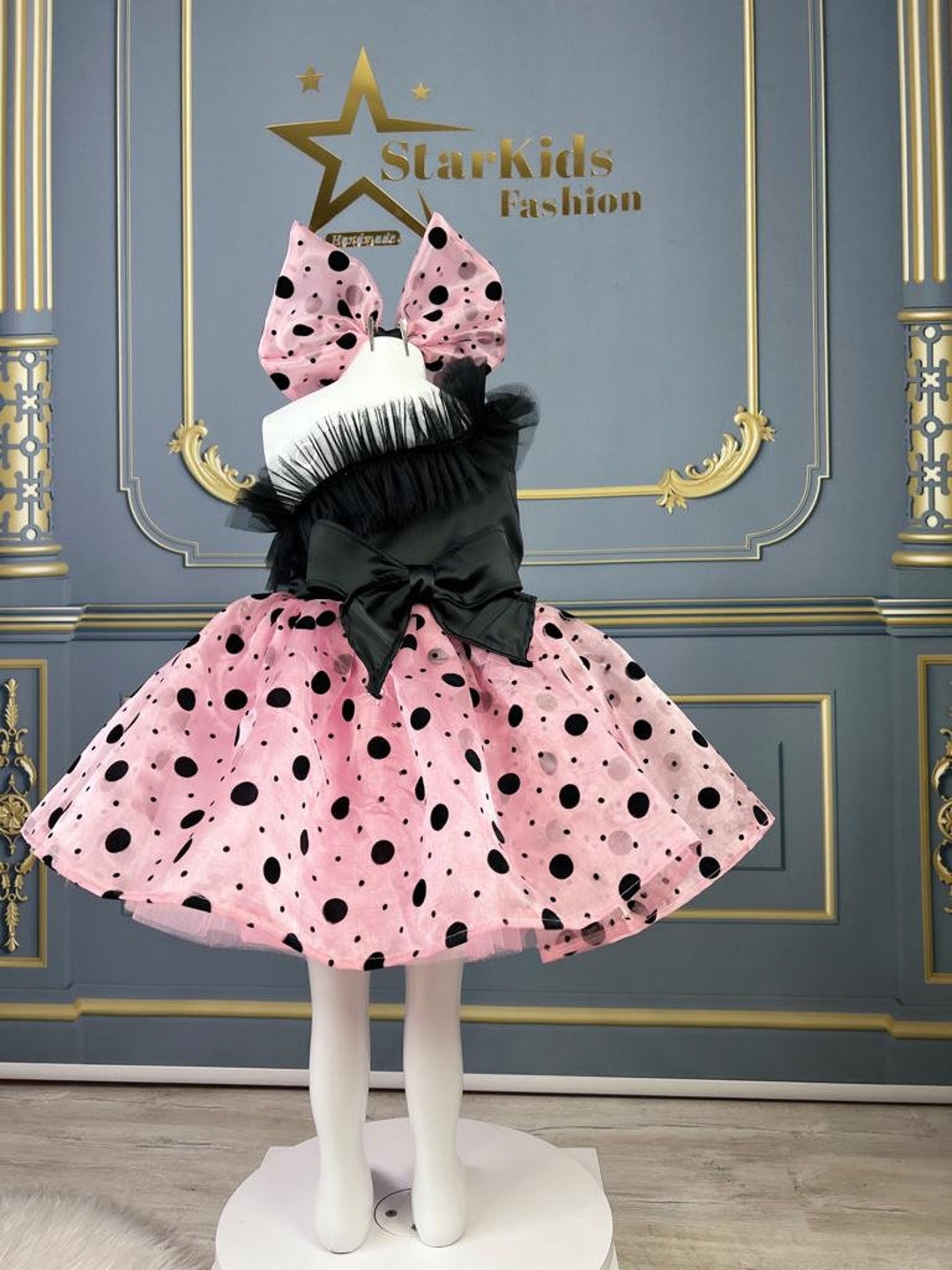 Adorable Summer Pink & Polka Dot Kids Outfit main image 0