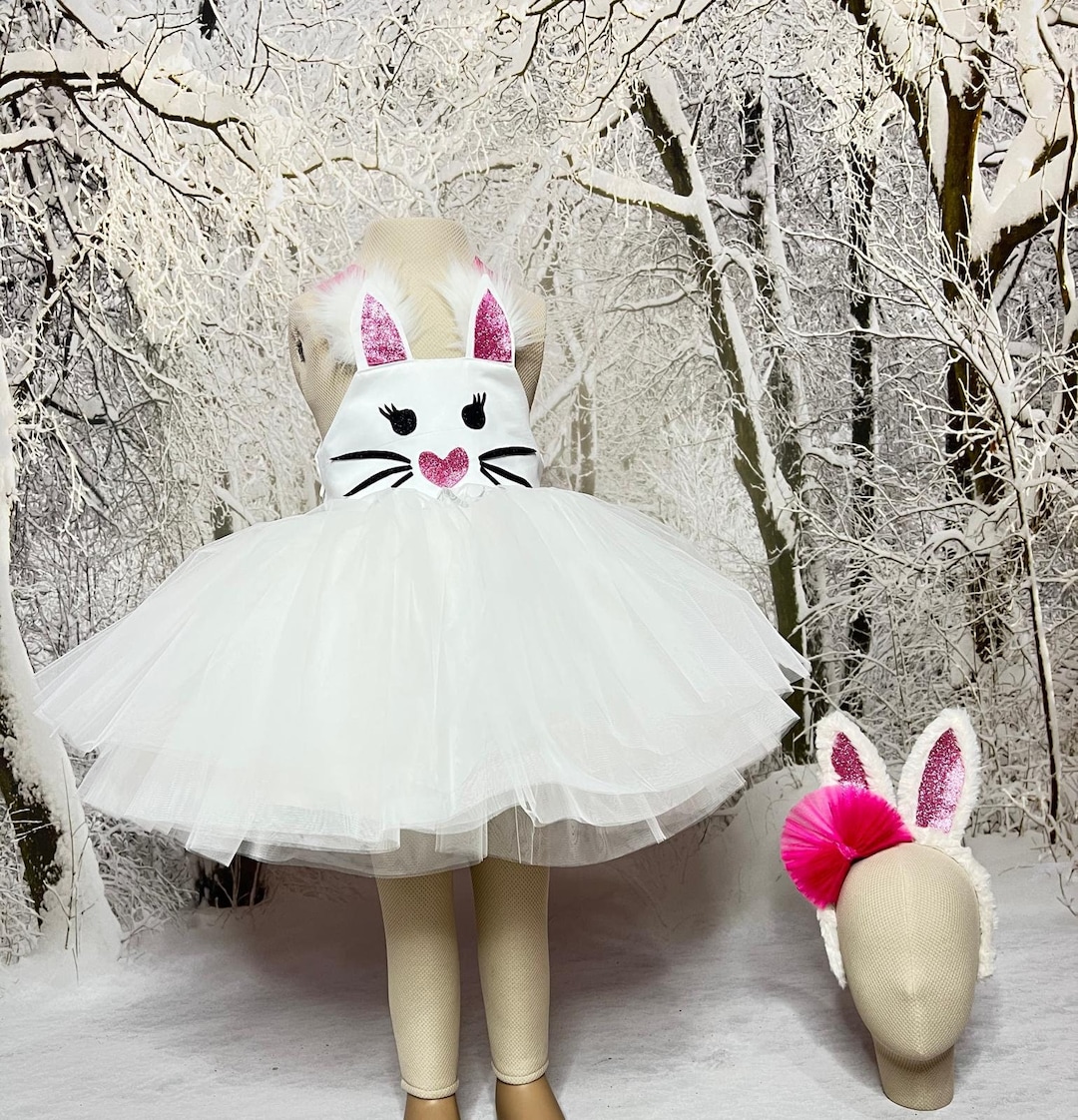 Easter Dress, Easter Bunny Dress Toddler, Easter Costume