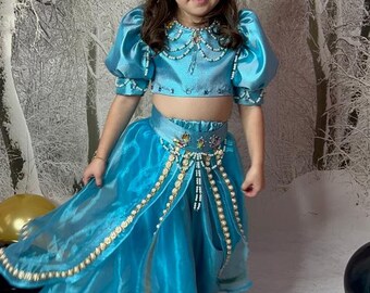 princess jasmine birthday dress Handmade Princess Jasmine Costume: Aladdin Cosplay Birthday Dress
