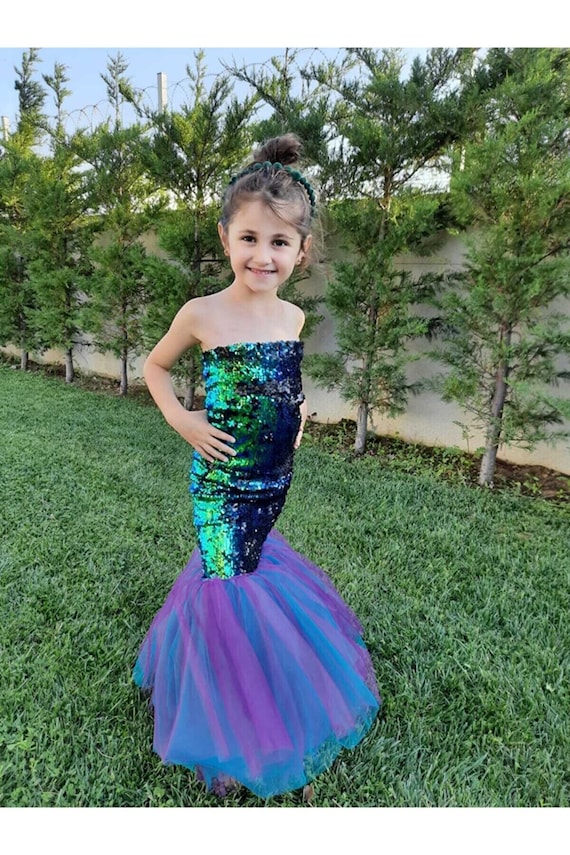 Disfraz de sirena, Tutu de cola de sirena, Traje de sirena de niña, Traje  de cumpleaños, Disfraz de Halloween, Disfraz de sirena para niños pequeños,  Bebé, Niños -  México