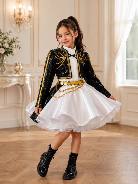 K-Pop Costume Girls, Kpop Idol Dress, Korean Pop Star Outfit,Girls Stage Costume, Dance Competition Dress, Birthday Outfit,Performance Dress