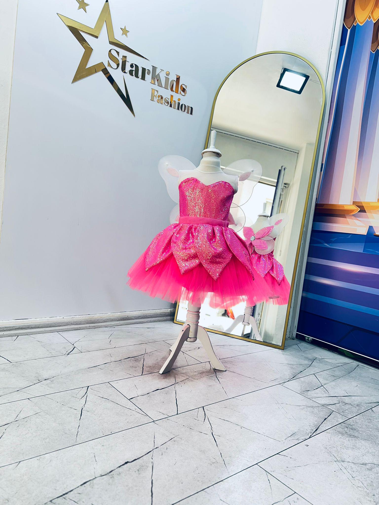 strapless open back dress Hot Pink Faraway Fairy Dress – The Fairy Shop
