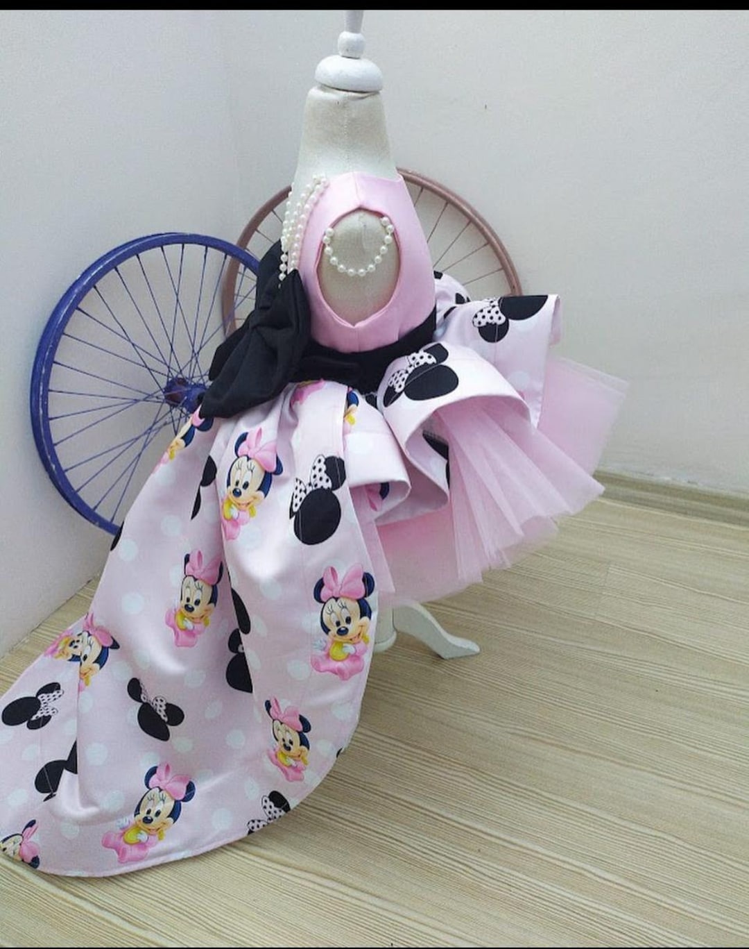 Pink Minnie Mouse Costume, Minnie Mouse Birthday Dress, Toddler Party ...