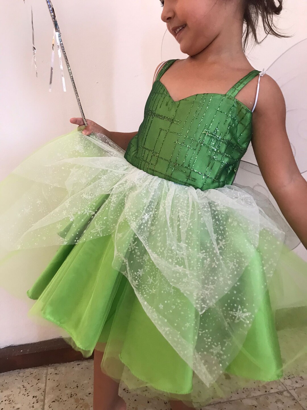 Tinkerbell Inspired Dress, Tinkerbell Fairy Dress for Birthday Costume ...