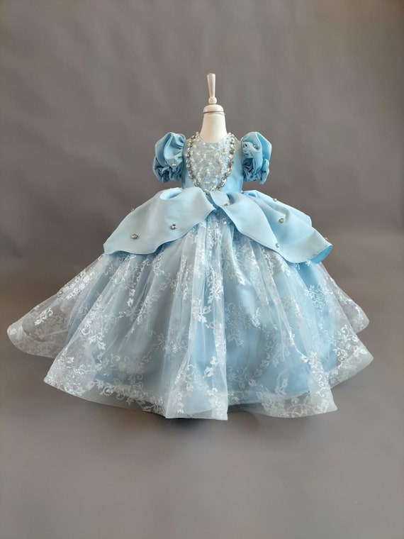 Cinderella 2022 Flower Girl Dresses Baby Girl Photo Shoot Dress Toddler  Clothes Birthday Wedding Guest Dress For Girls - AliExpress