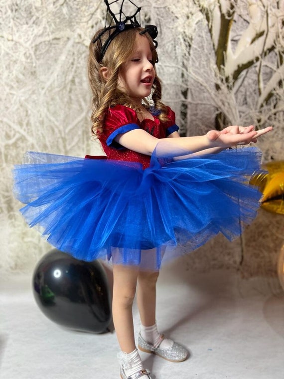 Costume di Spider Gwen, Costume Cosplay Spider Girl, Abito di compleanno  per bambini, Abito da festa di compleanno, Abito Mini Tutu blu, Costume da  supereroe -  Italia