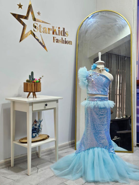 Blue Mermaid Costume: Sparkly Ariel-inspired Dress - Etsy Israel Blue Mermaid Costume: Sparkly Ariel-inspired Dress - Etsy Israel