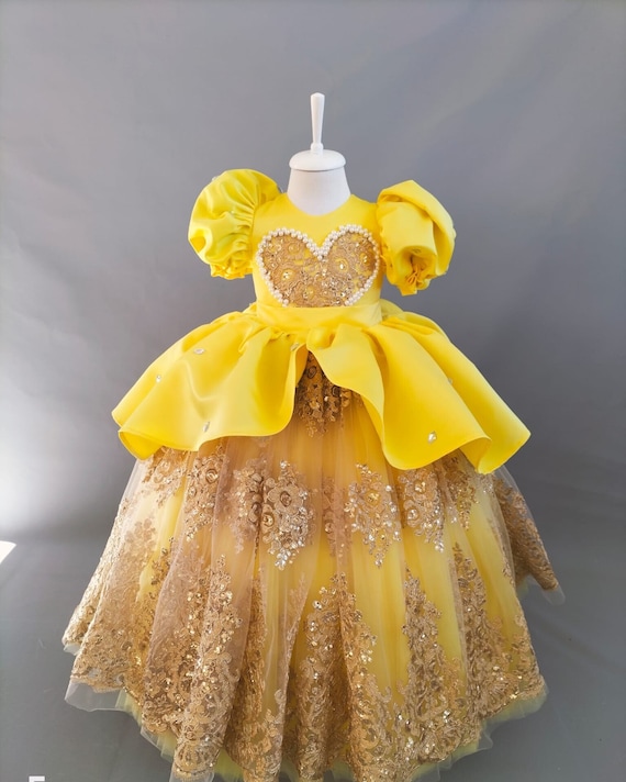strapless open back dress Baby Girl Dress Toddler Ball Gowns Pageant Green Piano Performance Princess  Dress main image 0