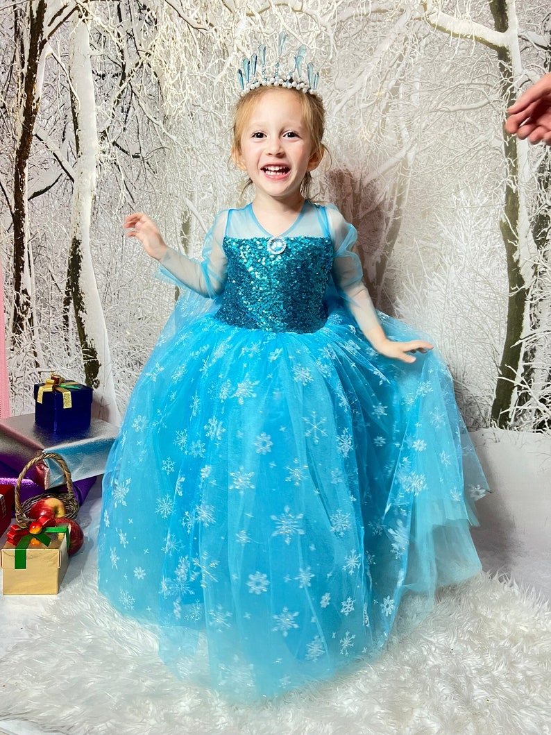 Princess Elsa Dress Elsa Costume Toddler Elsa Baby Girl Etsy