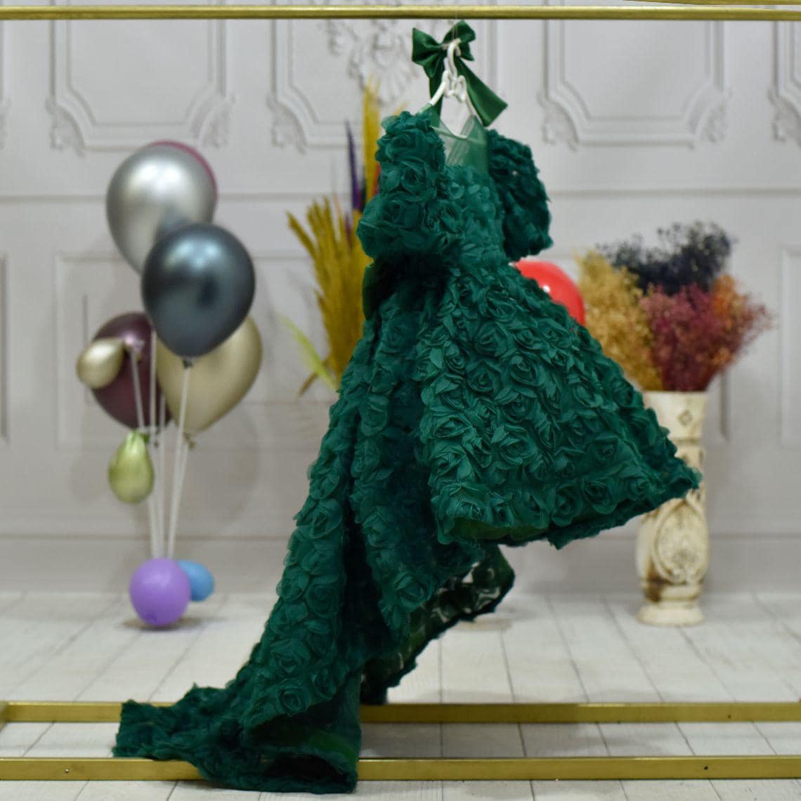 sequin emerald green prom dress La Femme Dress 32340 main image 0