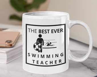 Swimming Teacher Mug |  Gift for Swimming Teacher | Swim Coach Mug | Thank You Gift | Funny Swimming Mug