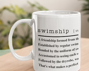 Open Water Swimming Mug |  Gift for Wild Swimmers | Dictionary Sea Swim Mug | Swimming  Friendships