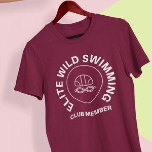 Wild Swimmer TShirt | Outdoor Swimming Tee | Wild Swimming Gift | Open Water Swimmer T-shirt | Vegan |