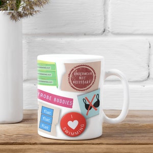 Wild Swimming Mug | Funny Cold Water Swimming Gift | Sea Swimmers | Dryrobe