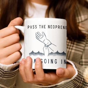 Funny Cold Water Swimming Mug |  Gift for Wild Swimmers | Funny Sea Swim Mug |