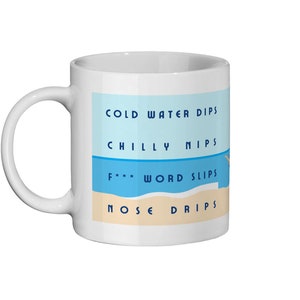 Open Water Swimming Mug |  Gift for Wild Swimmers | Funny Sea Swim Mug | Swimming  Friends