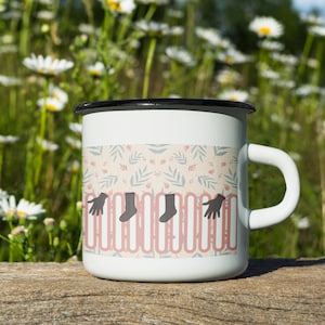 Funny Cold Water Swimming Mug | Gift for Sea Swimmers | Wild Swmmers Enamel Outdoor Mug |