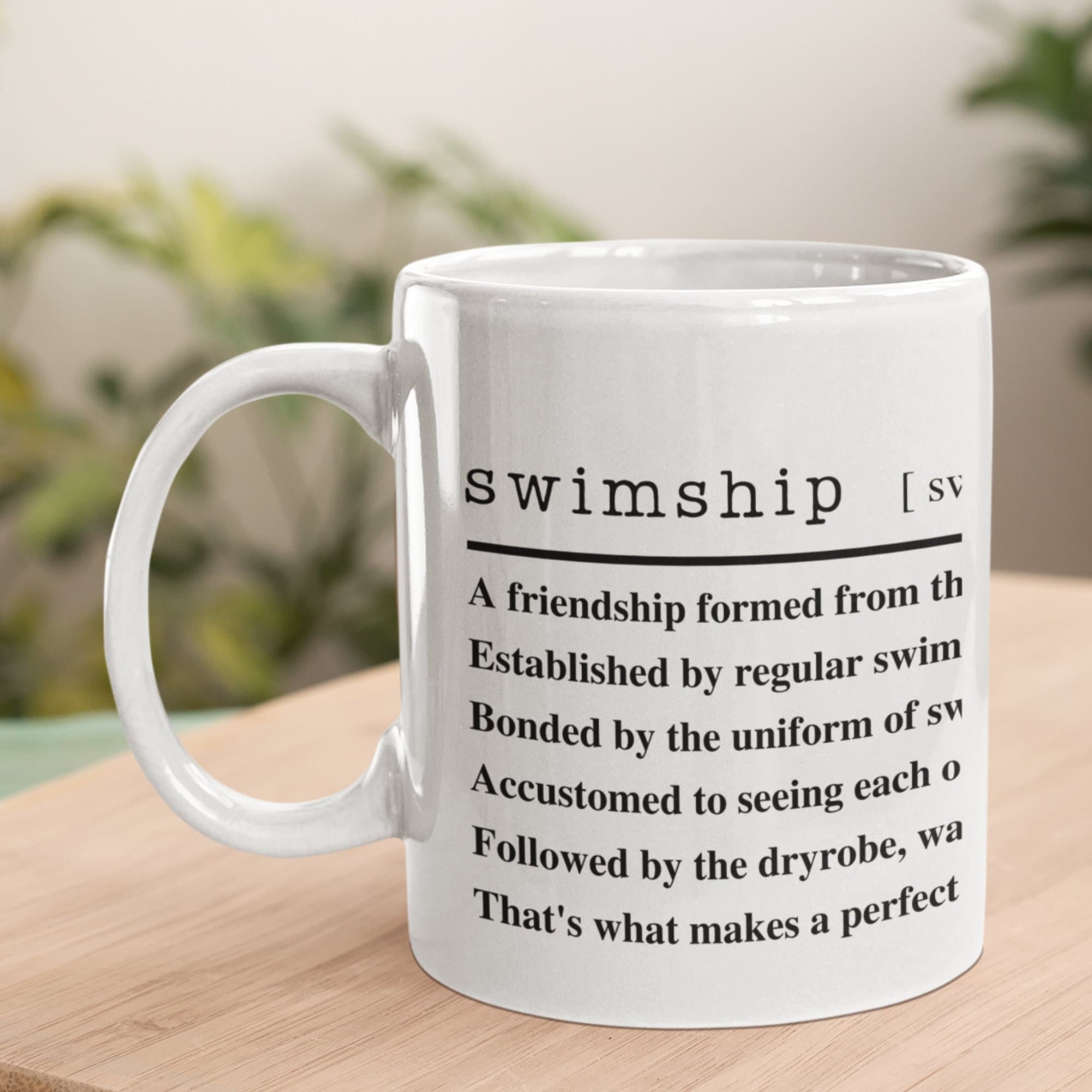 Open Water Swimming Mug Gift for Wild Swimmers Dictionary Sea Swim Mug Swimming Friendships