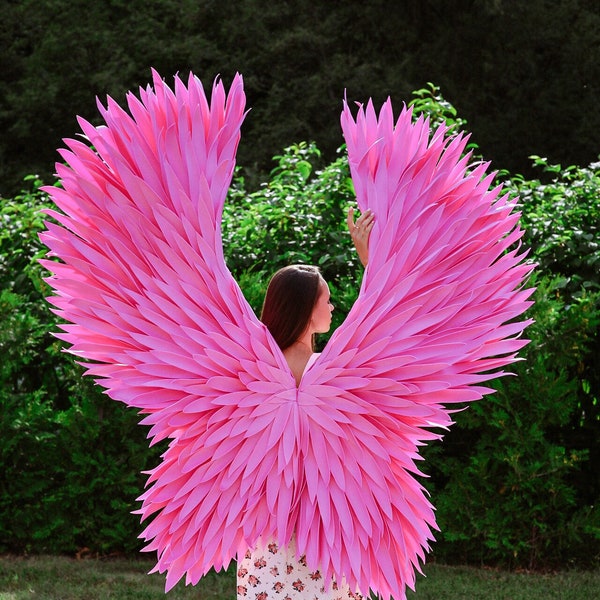Pink Angel Wings - Etsy
