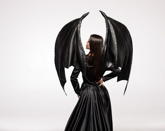 Black bat Wings, Cosplay Wings Costume, Demon Wings, Black Wings Cosplay, Halloween Costume Wings, Black Angel Wings