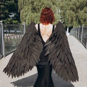 Black Bird Arm Wings, Flexible Arm Wings Halloween Party, Bird Costume Cosplay, Black Costume Moveable, Cosplay Wings Movable