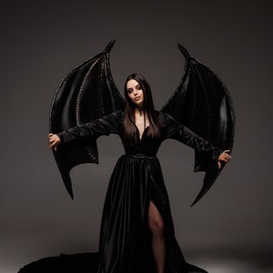 Large Bat Wings | Black Dragon Wings | Bat Wings Cosplay for Halloween ...