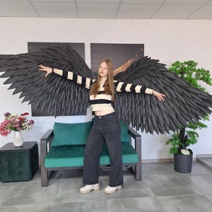 slim fit dress slacks Black Fallen Angel Costume for Women – Redstar Fancy Dress main image 1