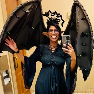 Large Bat Wings Cosplay for Halloween Costume Illyrian wings